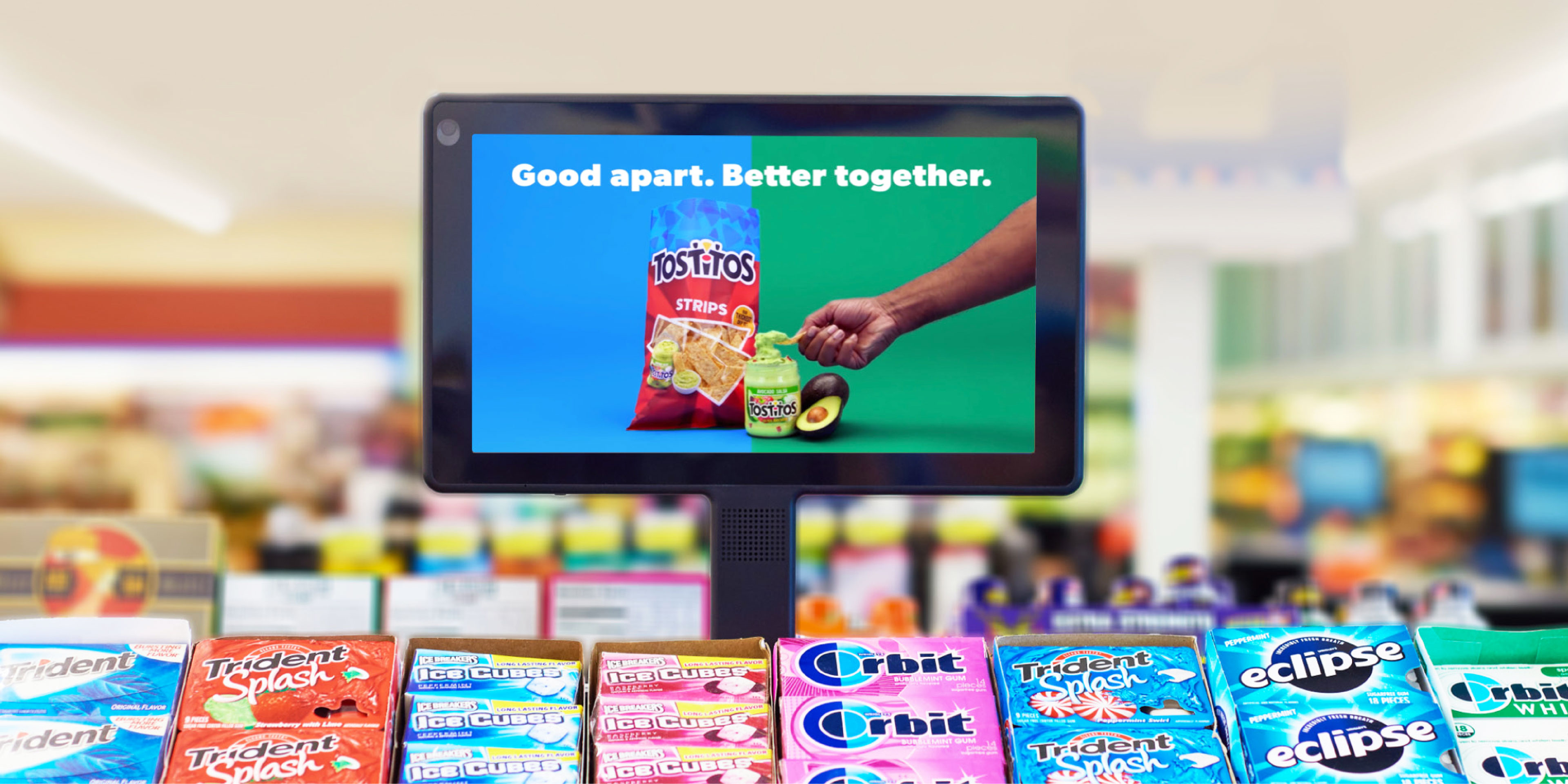DOOH CPG advertising at the point-of-purchase