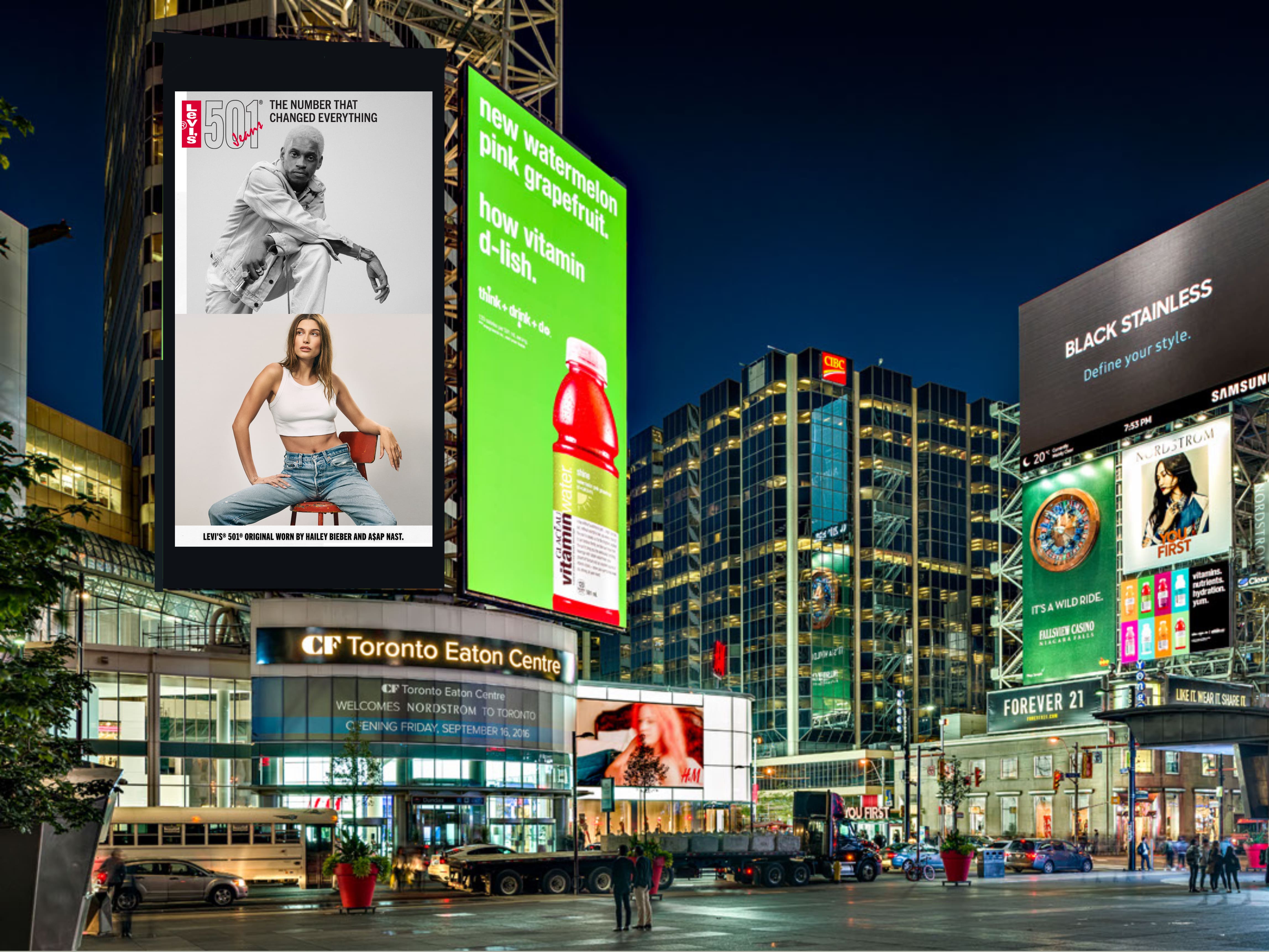 Levis Billboard at Toronto Eaton Centre