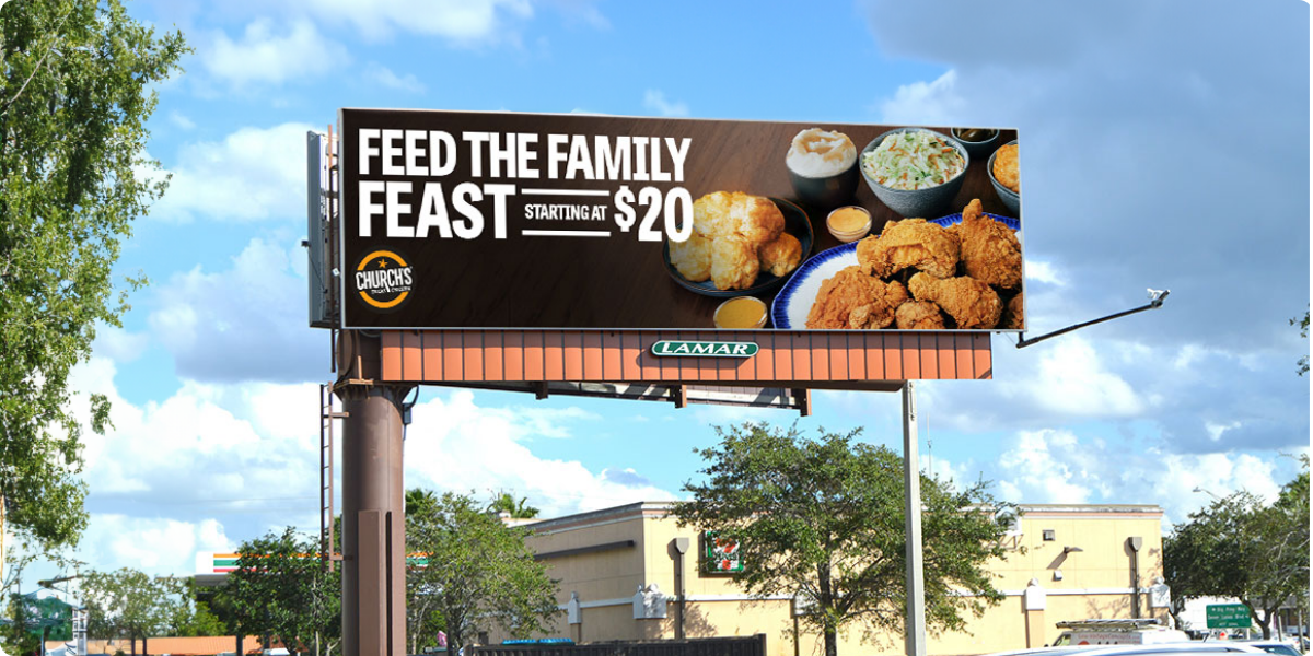 churchs chicken - dooh campaign