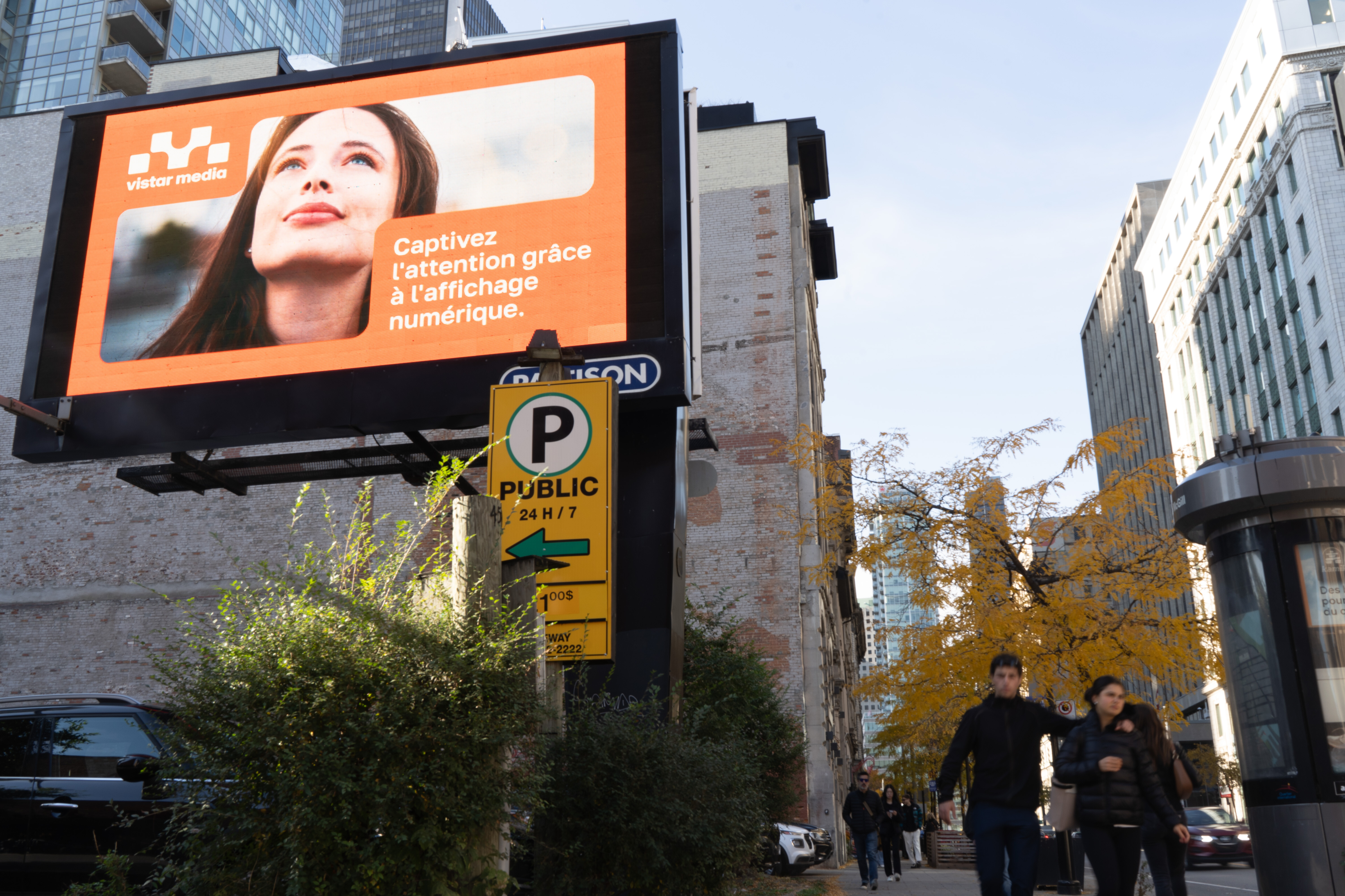 Vistar DOOH Campaign in Montreal