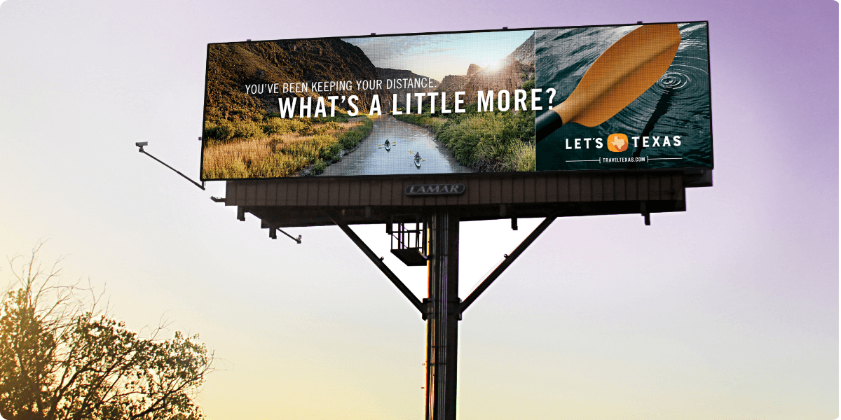 lets texas - dooh campaign