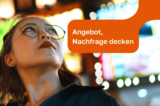 Angebot, nachfrage decken