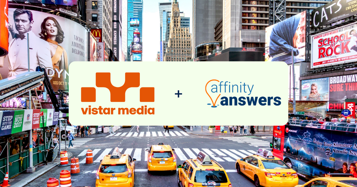 Social data meets DOOH: Vistar Media partners with Affinity Answers