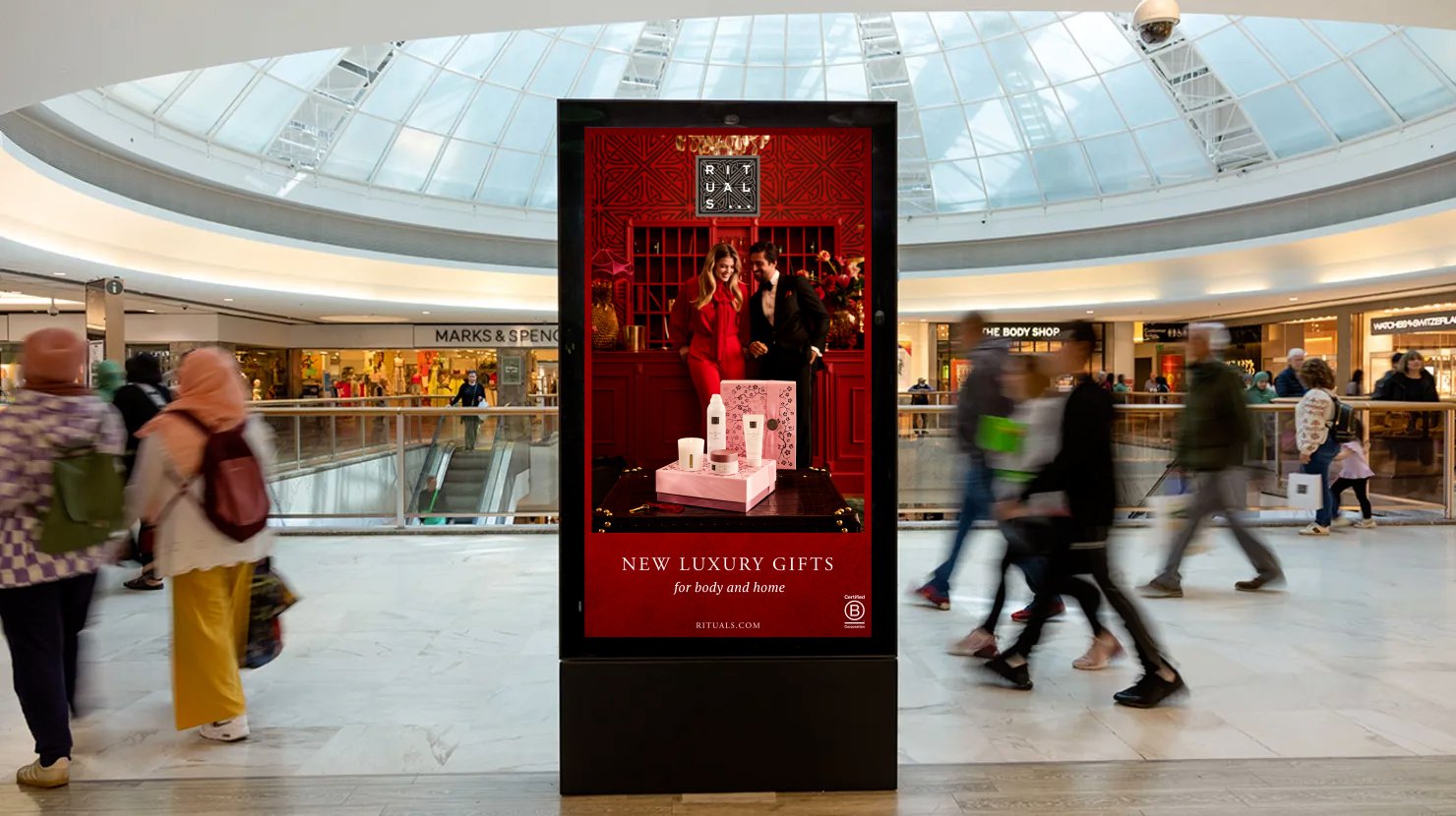 Luxury retail success: Rituals' multi-country holiday DOOH campaign