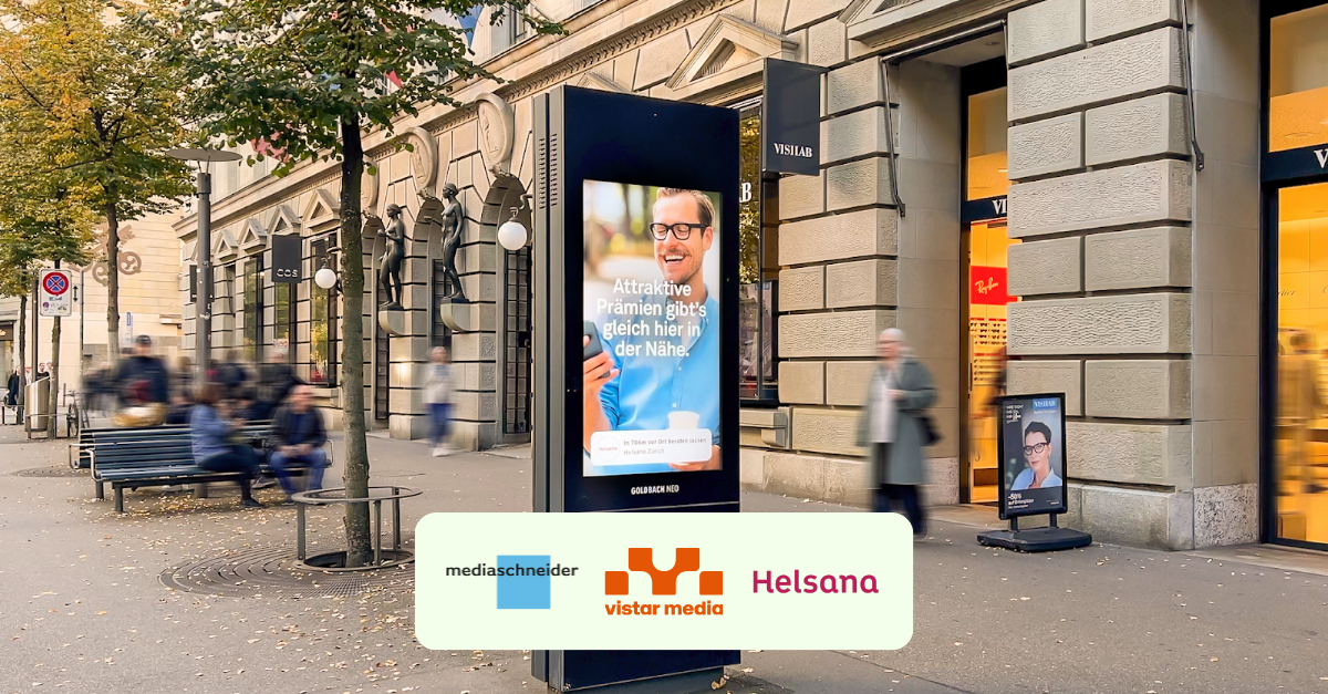 Swiss insurance company Helsana launches pioneering DOOH campaign