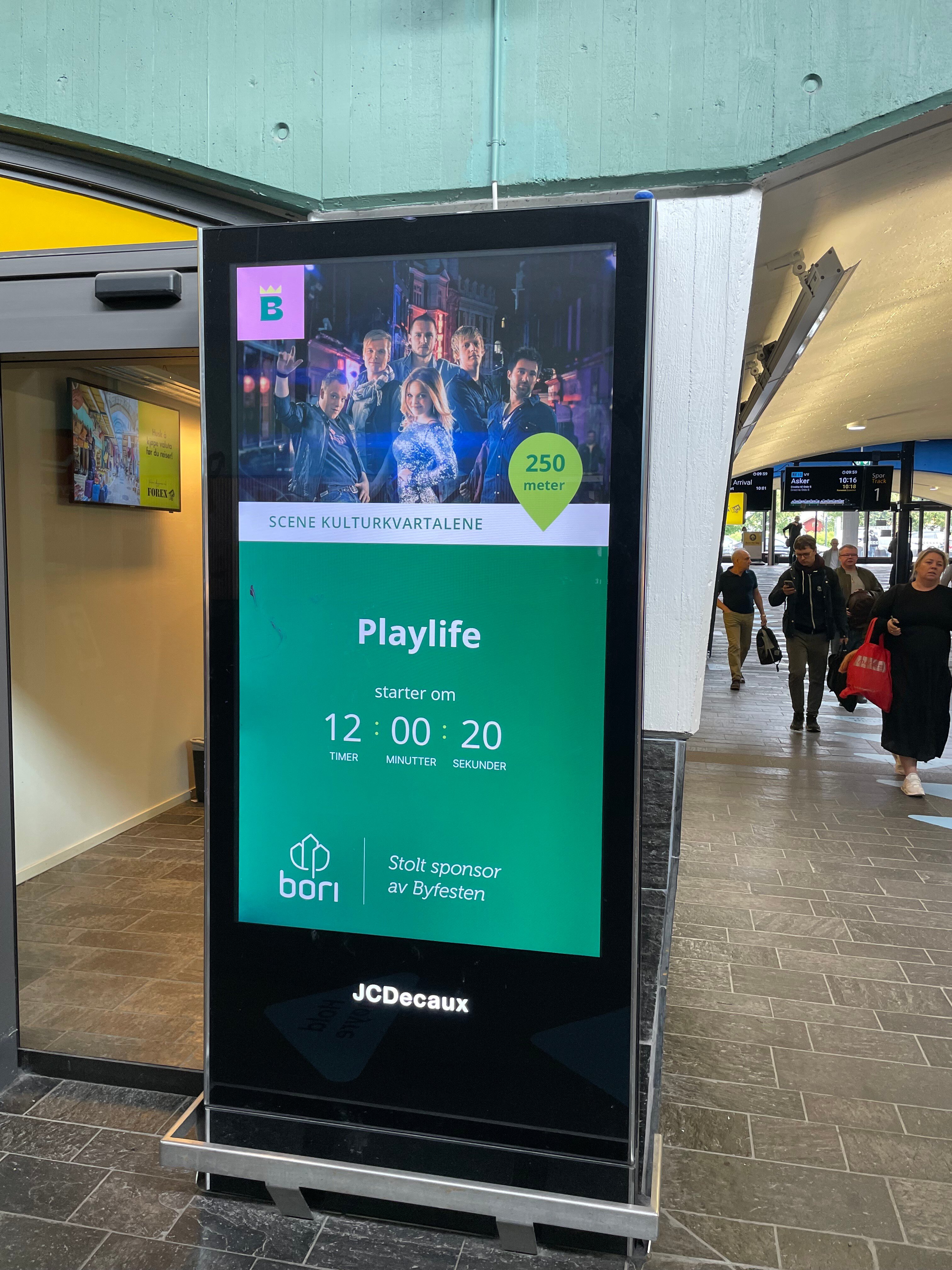 Dynamic DOOH Drives Engagement for Byfesten Music Festival in Norway