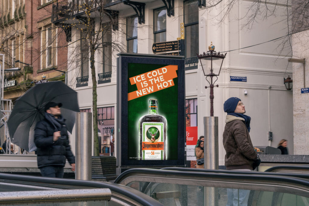 Warming up the winter chill: Jägermeister's targeted digital out-of-home campaign